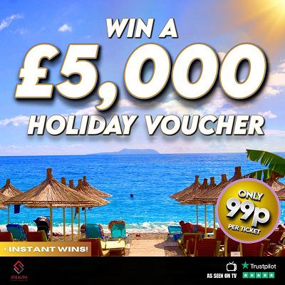 £5,000 HOLIDAY VOUCHER WITH INSTANT WINS! 