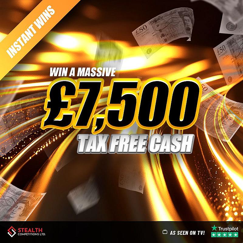 £7,500 CASH WITH INSTANT WINS   