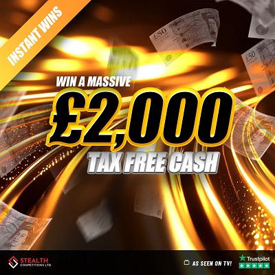 £2,000 CASH WITH 10 X £200 INSTANT WINS!  