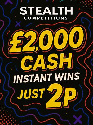 £2,000 CASH FOR 2P WITH INSTANT WINS!