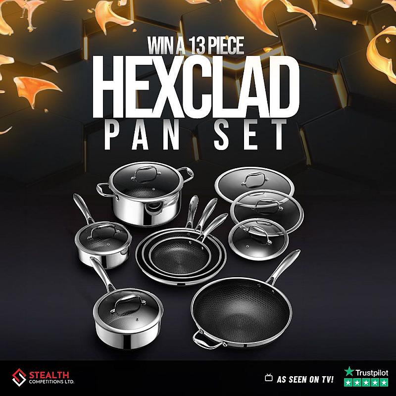HEXCLAD 13 PIECE HYBRID SET!