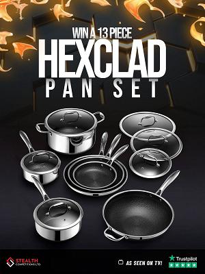 HEXCLAD 13 PIECE HYBRID SET!