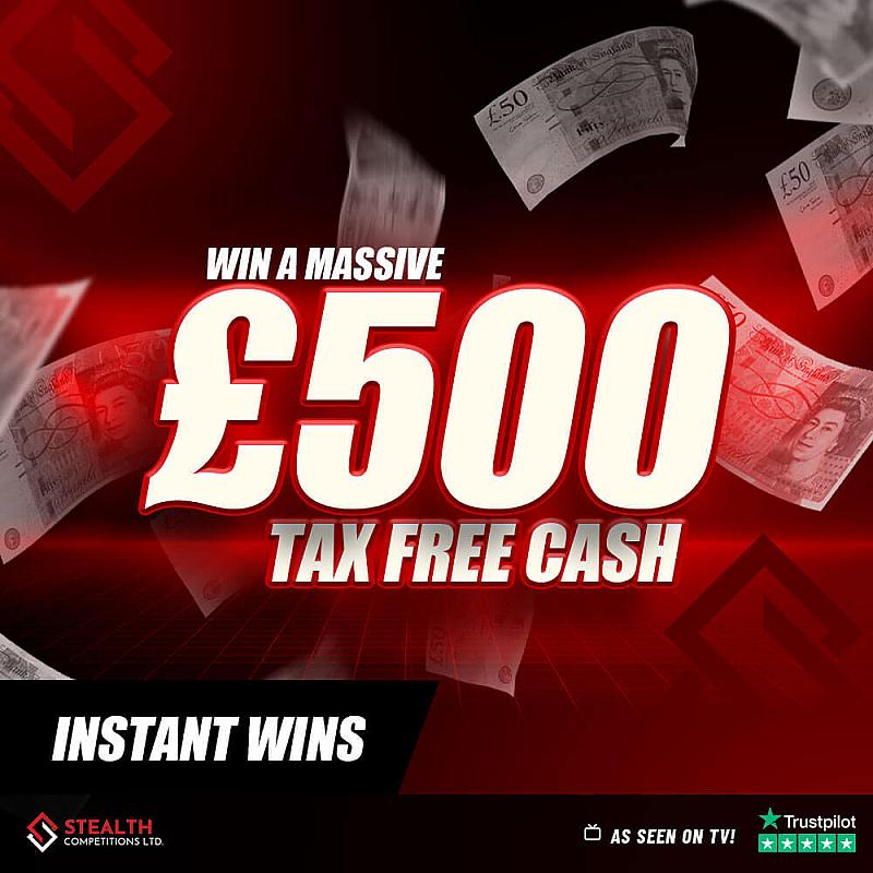 £500 CASH WITH 20 X £500 INSTANT WINS! 