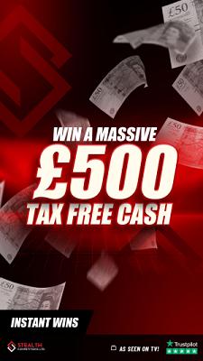 £500 CASH WITH 20 X £500 INSTANT WINS! 
