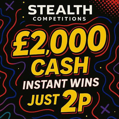 £2,000 CASH FOR 2P WITH INSTANT WINS - AUTO DRAW!