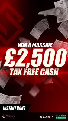 £2,500 CASH WITH INSTANT WINS 