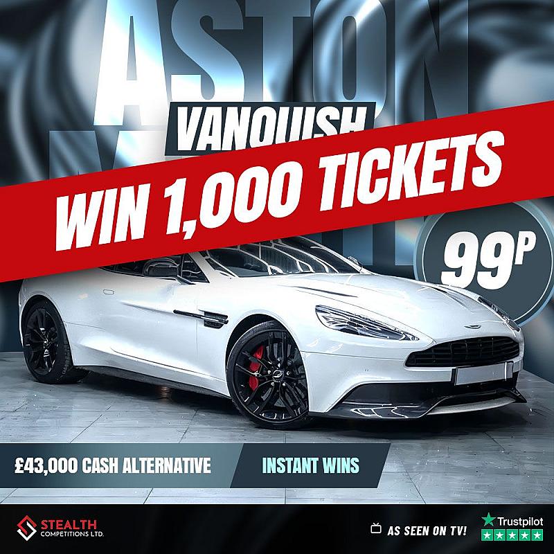 ASTON MARTIN VANQUISH MINI RAFFLE - WIN 1,000 TICKETS! 