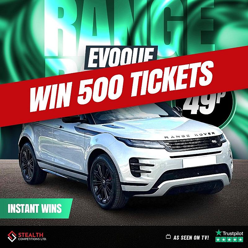 RANGE ROVER EVOQUE MINI RAFFLE - WIN 500 TICKETS! 