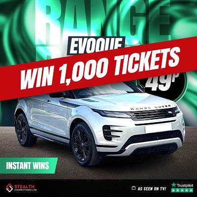RANGE ROVER EVOQUE MINI RAFFLE - WIN 1,000 TICKETS!   