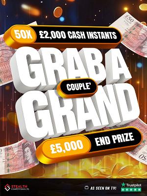 MEGA GRAB A COUPLE O GRAND - £5,000 END PRIZE! 