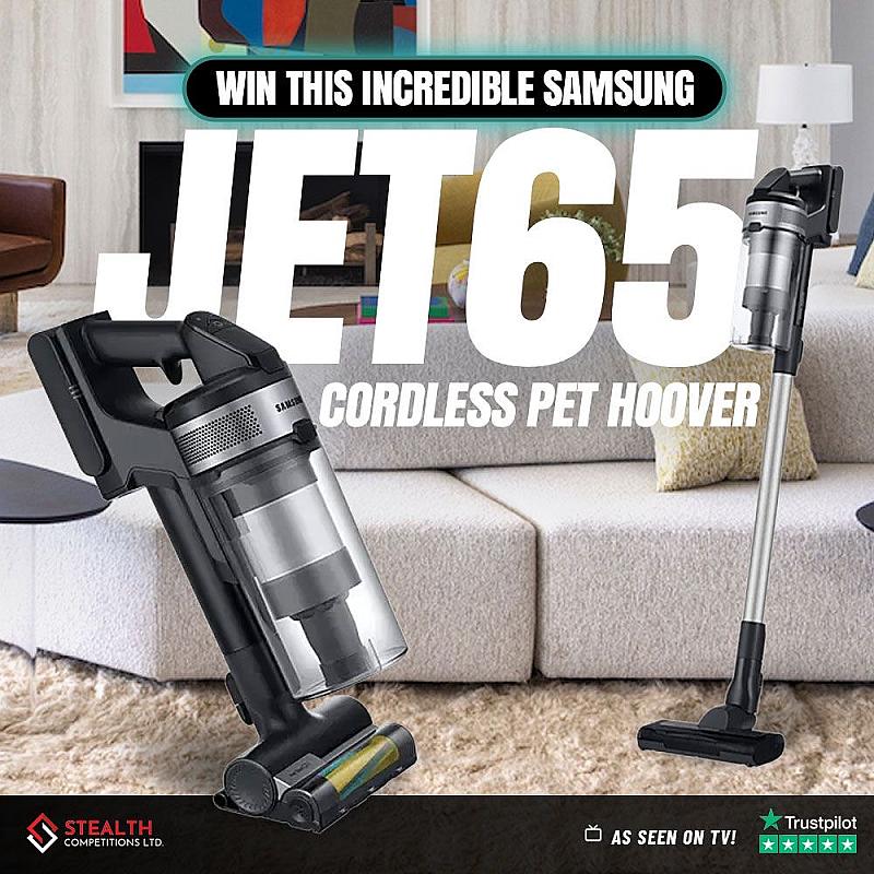 SAMSUNG JET65 CORDLESS PET VACUUM!