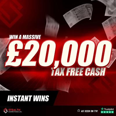 200 TICKETS INTO THE £20,000 DRAW!