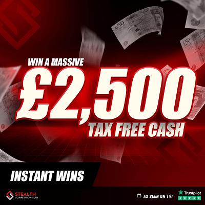 £2,500 CASH WITH INSTANT WINS  