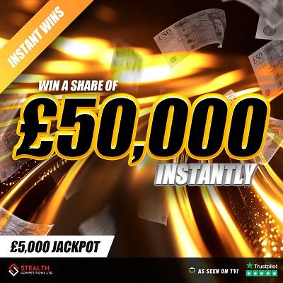 400 TICKETS INTO THE £50,000 CASHPOT! 