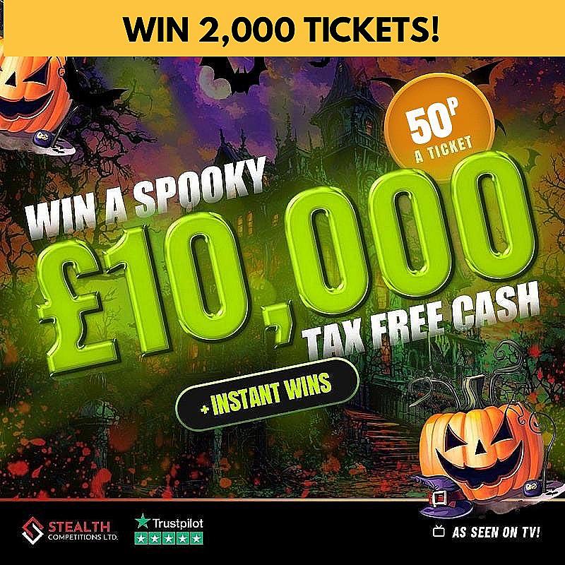 £10K HALLOWEEN MINI RAFFLE - WIN 2,000 TICKETS!   