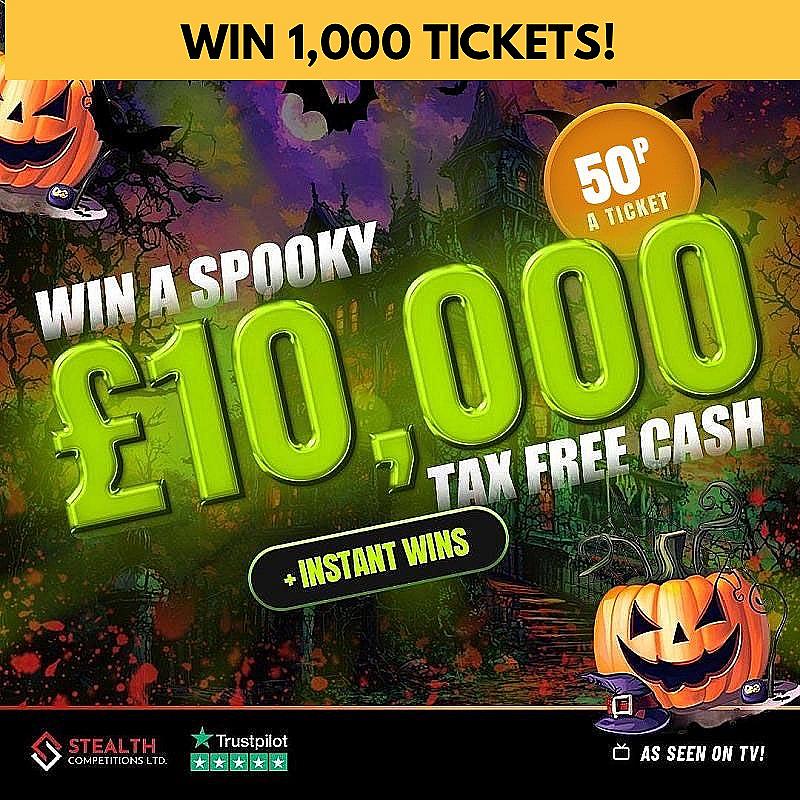 £10K HALLOWEEN MINI RAFFLE - WIN 1,000 TICKETS!    
