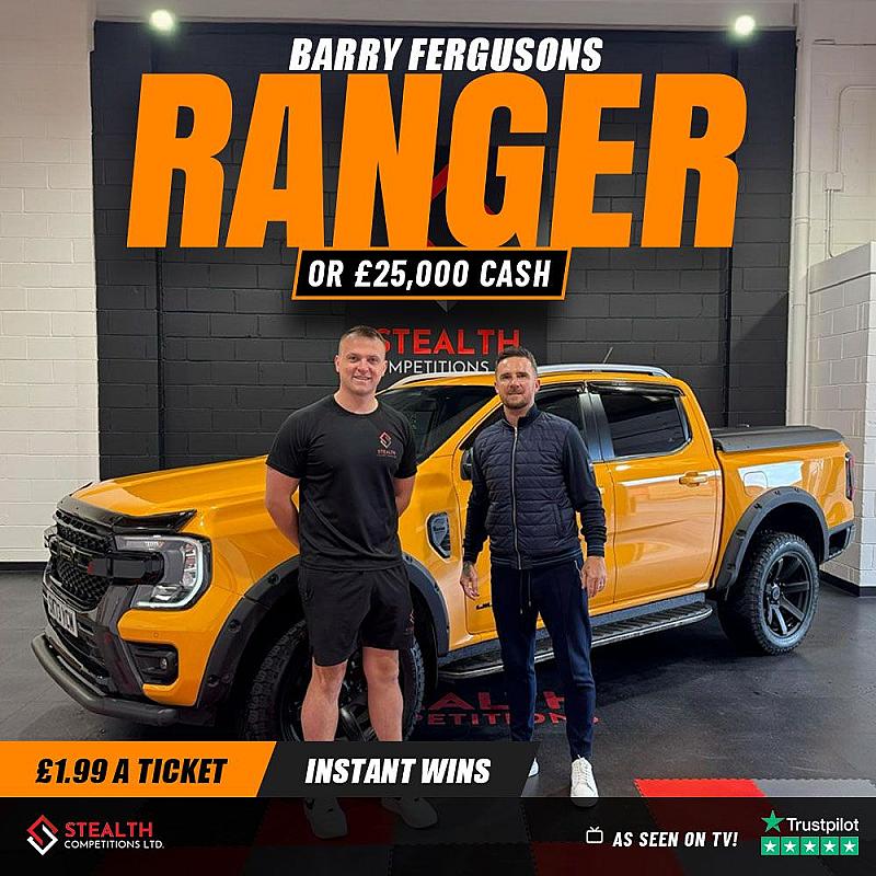BARRY FERGUSON'S FORD RANGER WITH INSTANT WINS!