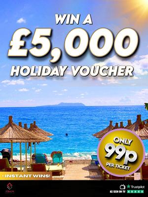 £5,000 HOLIDAY VOUCHER WITH INSTANT WINS!  
