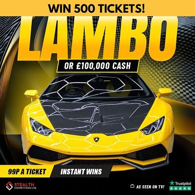 LAMBORGHINI MINI RAFFLE - WIN 500 TICKETS - AUTO DRAW! 