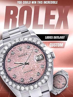 ROLEX DATE JUST CUSTOM WITH INSTANT WINS 