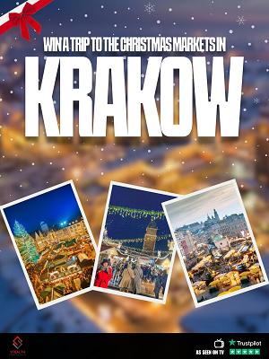 KRAKOW XMAS MARKETS FOR 2 WITH £500 CASH!