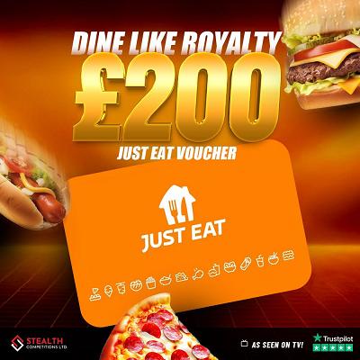£200 JUST EAT VOUCHER 
