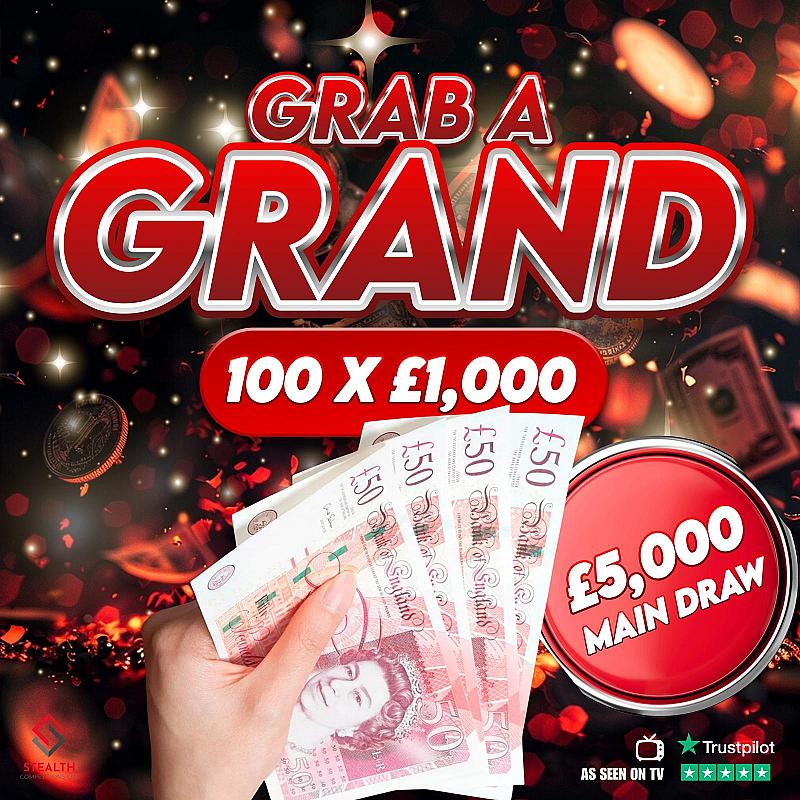 MEGA GRAB A GRAND - £5,000 END PRIZE!