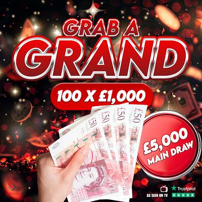 MEGA GRAB A GRAND - £5,000 END PRIZE!