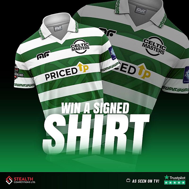SIGNED 2025 SCOTTISH MASTER CELTIC SHIRT!