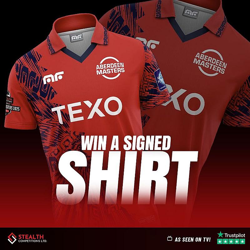 SIGNED 2025 SCOTTISH MASTERS ABERDEEN SHIRT!