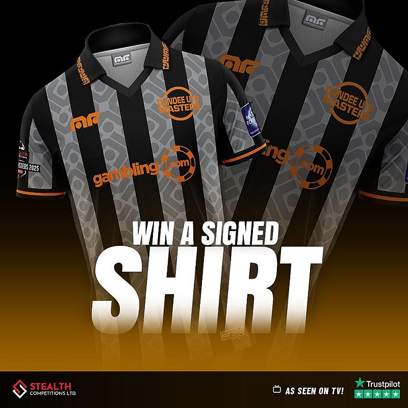 SIGNED 2025 SCOTTISH MASTERS DUNDEE UTD SHIRT!