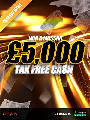 £5,000 CASH WITH INSTANT WINS! 